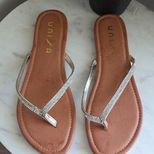 Unisa Sparkling Silver Sandals
